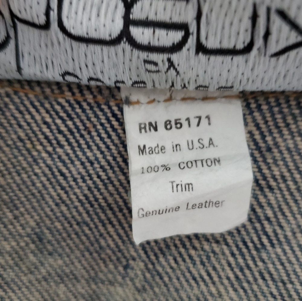 70s 80s Vintage Denim & Suede Western Jacket - Picture 3 of 16